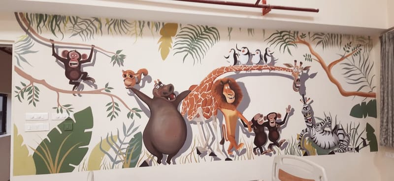 Wall art at Subishi Bliss villa, Mokila. photo 1
