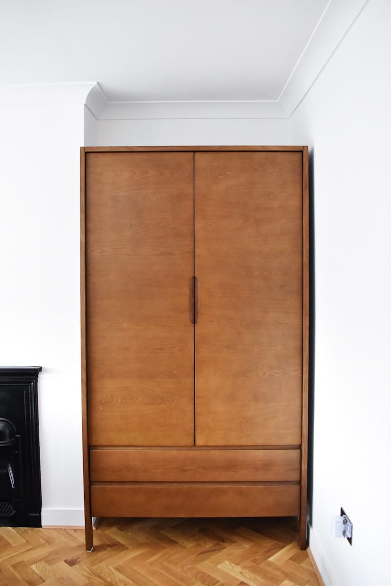Luxury walk-in wardrobe with Italian hardware